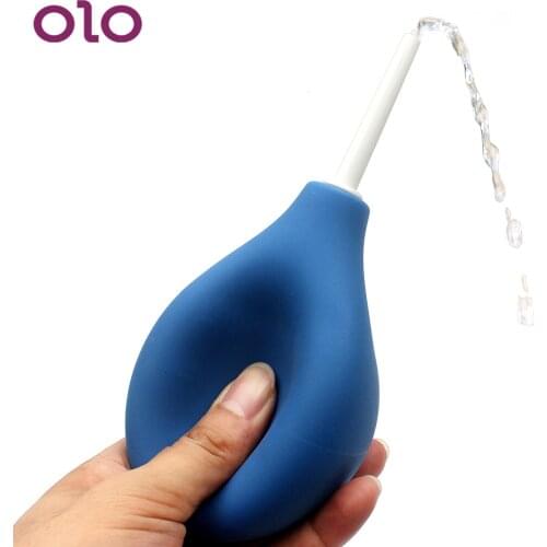 OLO Anal & Vagina Clyster Rectal Enema Syringe Douche Cleaner Sex Toys for Women Men Pussy Cleaning Device Colon Irrigation