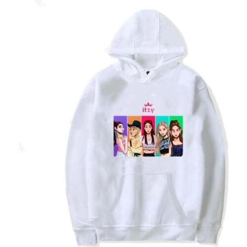 Women Hoodies Cartoons ITZY Sweater Fashion Sweatshirt Fashion Hoodie For Teens Women Harajuku Hoody Dropshipping