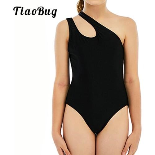 Girls Sleeveless Leotard Ballet Dance Gymnastic Active Tank Unitard Bodysuit One-piece Swimwear