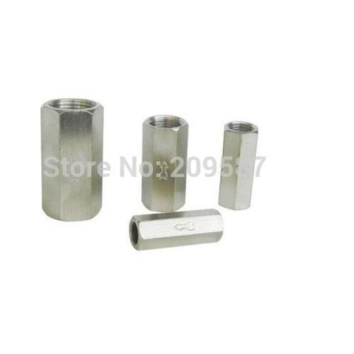 2PC G 3/8" BSPP Female Full Ports One Way Air Check Valve