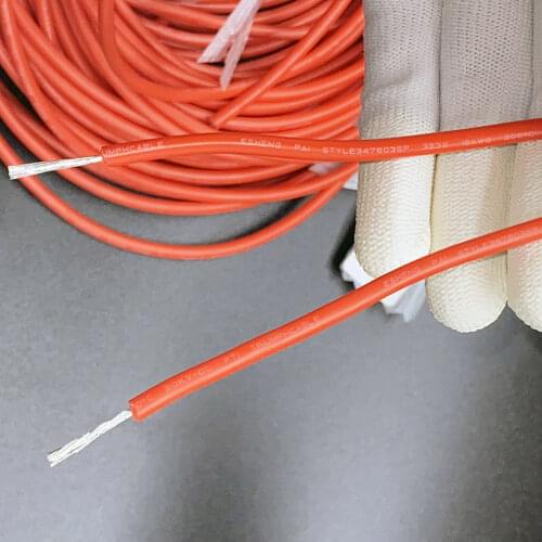 5KV/10KV/20KV/25KV/30KV Silicone High Voltage Wire AC DC High Temperature Ignition Cable Insulated Wire 200 degree 5M/lot