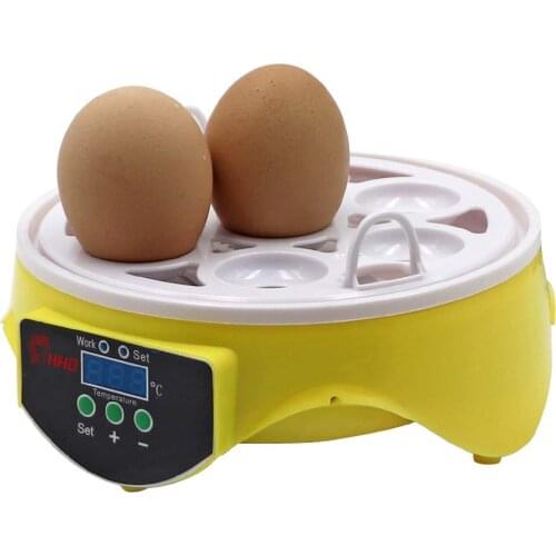 7pcs eggs Mini egg incubator Digital Small Egg Hatcher with LCD Display and Temperature Control for Artificial Hatching