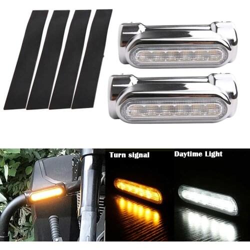 Motorcycle Accessories Highway Bar Switchback Driving Light White Amber LED for Victory Crash Bars FOR Touring