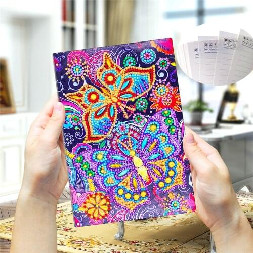 Huacan Diamond Painting Notebook New Arrivals 5D Diamond Embroidery Cross Stitch Special Shaped Butterfly Accessories Kits