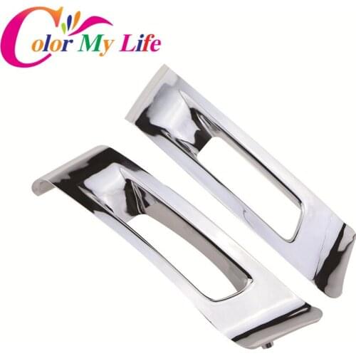 Color My Life ABS Chrome Steering Wheel Decoration Parts for Citroen C-Quatre 2012 Steering Wheel Plating Decorative Stickers