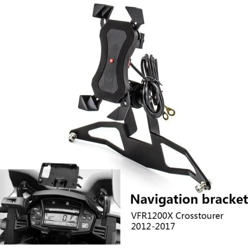 For Honda VFR1200X Crosstourer 2012-2017 2016 2015 2014 Windshield Mount Navigation Bracket GPS Smartphone Holder Motorcycle