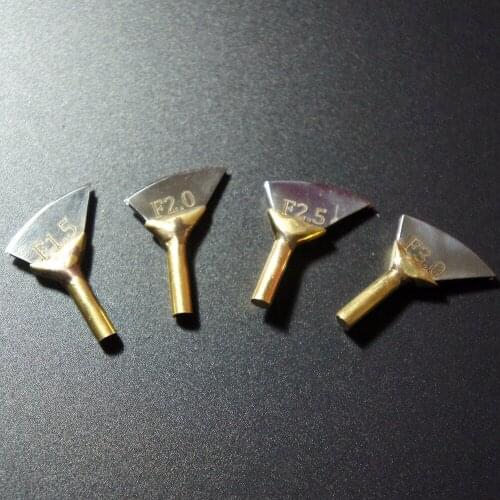 F2.5 (2 mm) fan and circular groove pressure while metal head F2.5 leather carving tools leather craft tools