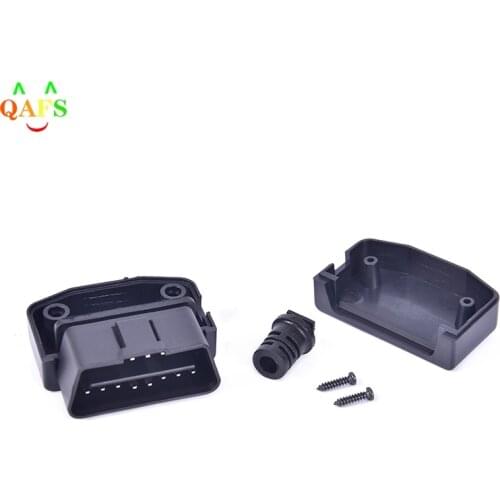 Hot sale OBD2 L Type 16 Pin Sockets Connector Plug with Shell and Screw Male Auto Car Connector Cable Wire