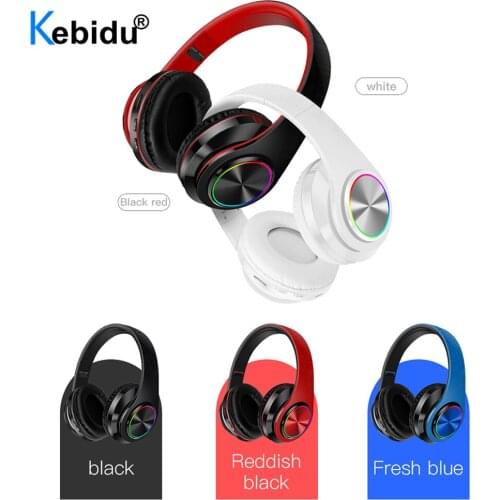 HIFI Stereo Earphones Bluetooth Headphone Music Headset FM And Support SD Card With Mic For Mobile Xiaomi Iphone Sumsamg Tablet