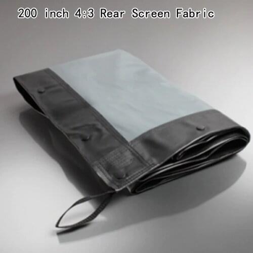 Quality 200inch 4:3 Rear Screen Fabric Back Projection Best For Fast Folding Frame Projection