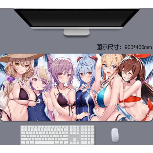 Genshin impact mouse pad anime large PC computer keyboard pad mousepad gamerr cute desk mat writing desk mat free shipping