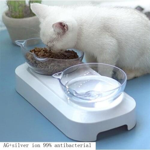 Pet Bowl For Dogs Puppy Cat Food Water Feeder Pet Feeding Dishes Raised Elevated Perfect Adjustable Height Dual Angle Adjustable
