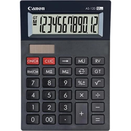 1 Piece Canon AS-120 Genuine Curved body design classic 12 big-screen calculator authentic