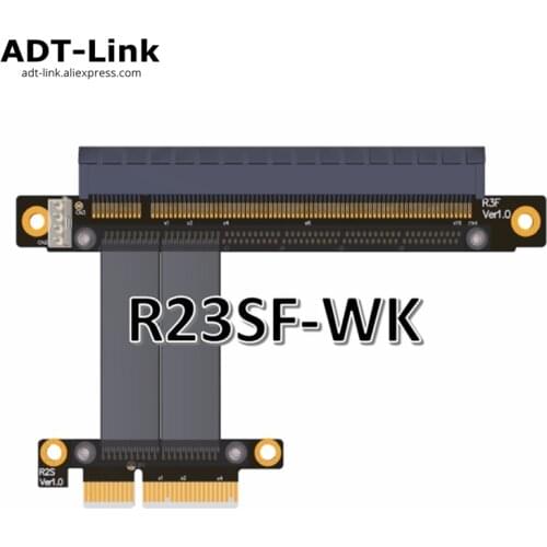 PCI-E Riser gen3.0 32G/bps PCI E Express 4X to 16X Riser Card PCI-E SATA 4Pin Power Cable for BTC Bitcoin Mining Antminer Miner