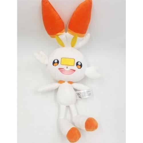 Original Scorbunny Plush Doll Sword Shield Stuffed Toy 27cm Gift