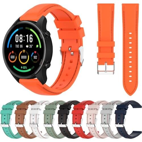22mm Silicone Strap For Xiaomi Watch Color Sports Edition Smartwatch Replaceable Mi Watch Color Wrist Band Watchband Bracelet