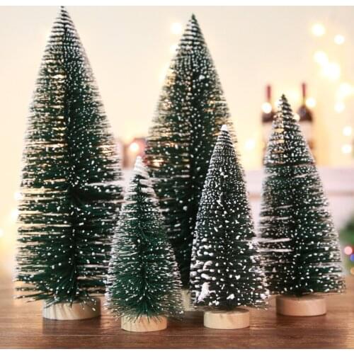 Christmas Mini Christmas Tree White Cedar Desktop Small Christmas Tree Desktop Window Decoration Children Christmas Gift