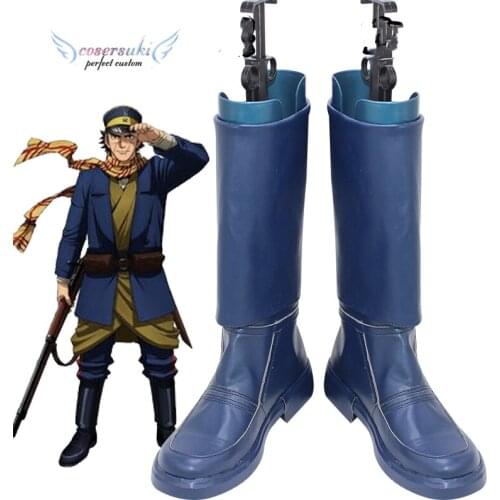 Golden Kamuy Sugimoto Saichi Cosplay Shoes Boots Professional Handmade Perfect Custom for You