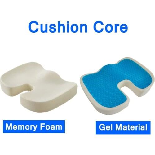 New Memory Foam Cushion Massage Chair Cushion Travel Breathable Cushion Gel Car Office Chair Cushion Beautiful Buttocks Cushion