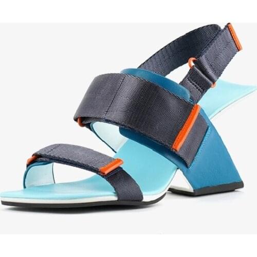 Summer New European America Style Outdoor Sexy Wedges Peep Toe Cut Out Ankle-Wrap Back Strap Women Fashion Sandals 20210323