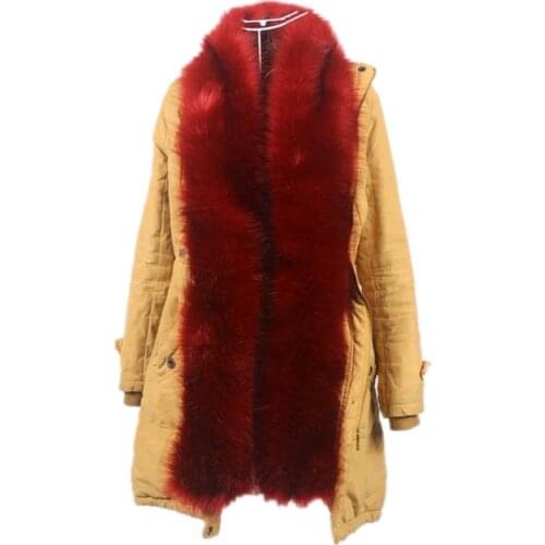 Womens Winter Fur Coat Jacket Fake Faux Fur Scarf Wrap Collar Shawl Shrug Faux Fox Fur Cape