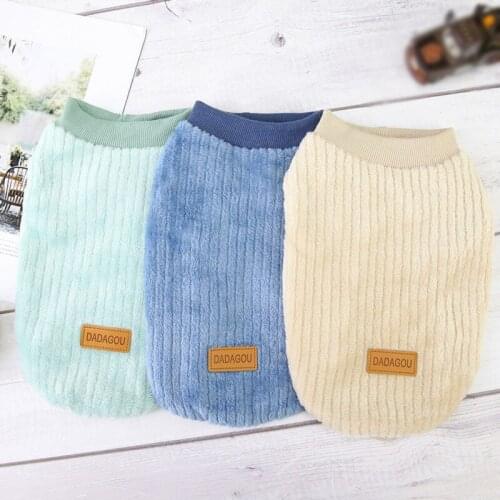 Winter Flannel Dog Pullover Sweater For Small And Medium-sized Dog Coat Jacket Costume To Keep Pet Warm French Bulldog Down