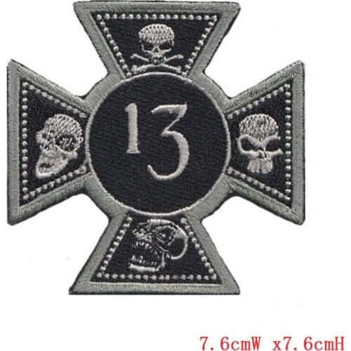 10pcs Professional wholesale skull computer embroidery patches and badges cool sticker iron hot welcome custom logo