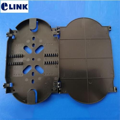 20PCS 12 cores fiber splice tray black high quality ftth cassette splice tray used in outdoor/indoor fiber optic distribute box