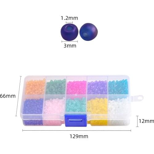 3MM 6/0 8/0 Crystal Glass Miyuki Seed Beads For DIY Making Bulk Jewelry Findings Box Set Fashion Charms Bracelet Handmade Crafts