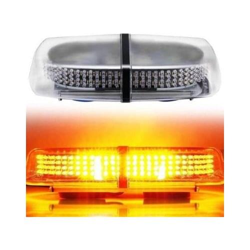 72 SMD LED Auto Car Roof Strobe Flashing Warning Lamp Amber Work Light Bar M