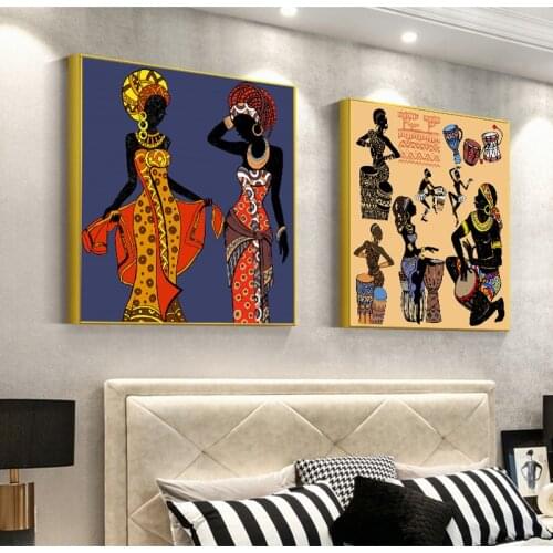 African Tribal Etnicos Women Dance Pictures Canvas Painting Oil Painting Poster Modern Prints Wall Art For Livingroom Home Decor