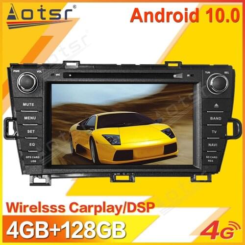 Android 10 Car Multimedia Stereo Player For Toyota Prius 2009 2010 2011-2015 Tape Radio Recorder Video GPS Navi Head Unit 2 Din