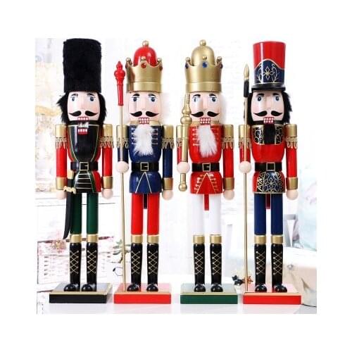 60CM large nutcracker puppetry soldier king musicians town house to ward off evil and ostentation Crafts Arts decoration
