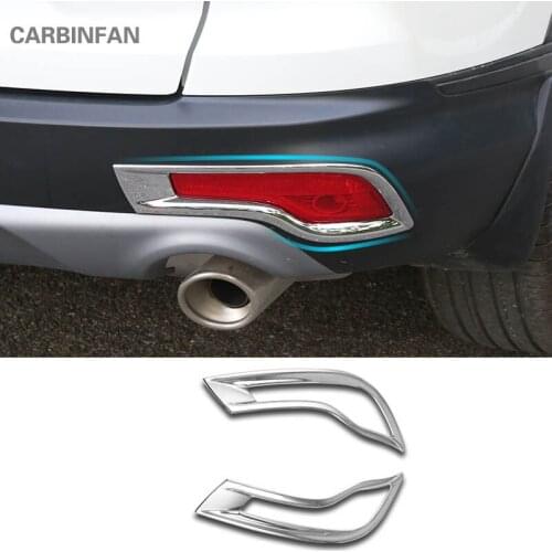 For Honda CRV CR-V 2017 2018 2019 Rear Tail Fog Light Lamp Cover Reflector Trim Car Decoration ABS Chrome Trim Styling C1467