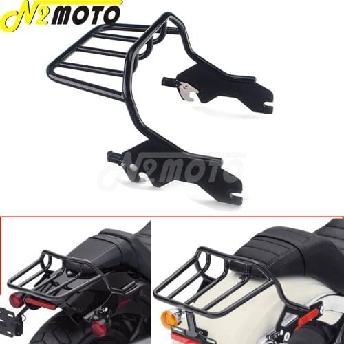 Two-up Motorbike Black Quick Detachable Luggage Rack For Harley Softail Sport Glide Low Rider/S FLSB FXLR FXLRS 2018-up 50300136