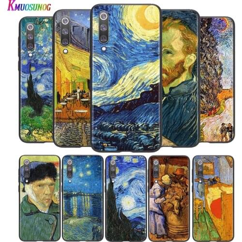 Van Gogh Oil Painting Illustration For Xiaomi Mi 8 9 10 11 10i 11i 10 10Pro 11Pro CC9 A3 9T 10T Lite Pro Se Ultra 5G Phone Case
