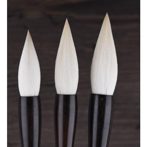 Chinese Calligraphy Brush Soft Woolen Hair Chinese Brushes White Clouds Painting Brush For Adult Calligraphy Painting Practice