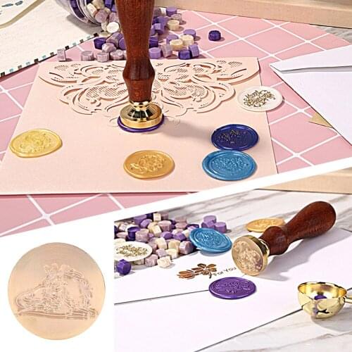 Animal Sealing Wax Brass Replacement Copper Head Stamp Retro Plant Animal Sealing Wax Wedding Invitation Christmas Card Stamp