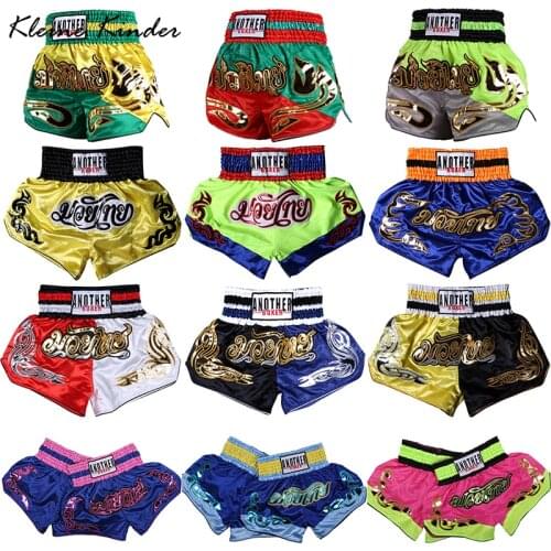 Muay Thai Shorts Men Women Thai Box Kids Fitness Training Competition Kickboxing MMA shorts Tiger Boxing Pants Sanda Clothing