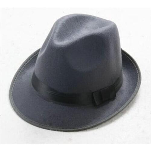 Unisex imitation wool Jazz hat fedora Felt Autumn winter Hat Hot Church Panama Sombrero Cap