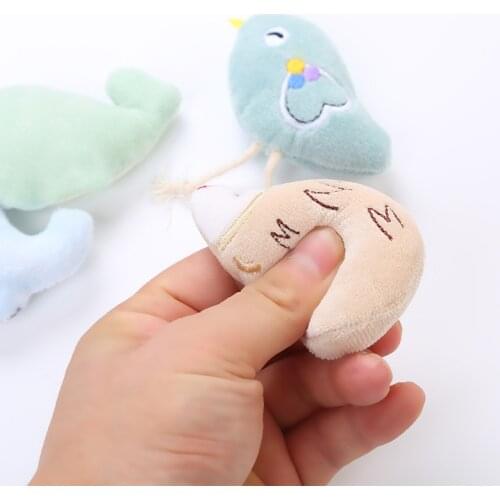 Hot Cute Animal Catnip Cat Toy Self-excited Puppet Plush Toys Cat Toys Interative Plush Animal Modeling Toys Cat Accessories Pet