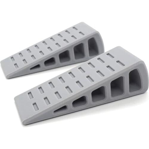 HOT-Laptop Stand Desktop Non-Slip Stand Durable Ultra-Compact Computer Keyboard Vertical Ventilation Stand 2 Pcs (Gray)