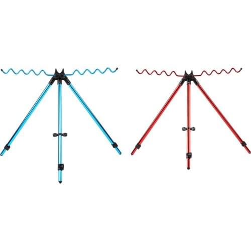 Portable Telescopic Adjustable Fishing Rods Tripod Stand Aluminum Alloy Fishing Pole Rod Holder Bracket Mount