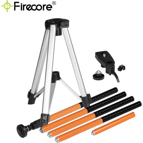 Laser Level Extend Telescoping Pole With 1/4"and 5/8" Interface Mount Ceiling Leveling Rod