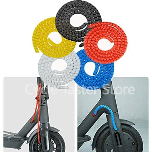 Colorful Line Pipe Wrap Spiral Tube for Xiaomi Mijia M365 Electric Scooter 1m Length Line Tube for Xiaomi M365 Pro Accessories