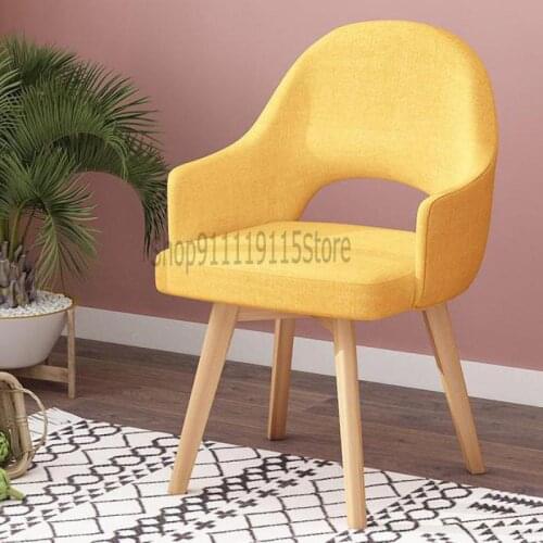 Nordic Dining Chair Household Bedroom Mahjong Dining Table Chair Stool Back Modern Simple Single Desk Computer Make Up