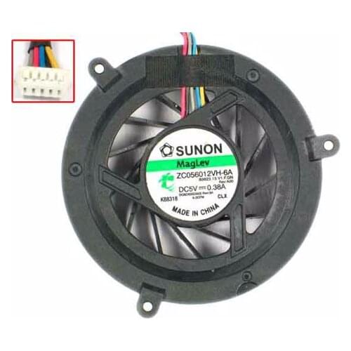 SUNON ZC056012VH-6A B3623.13.V1.F.GN DC 5V 0.38A 5-wire Server Cooling Fan
