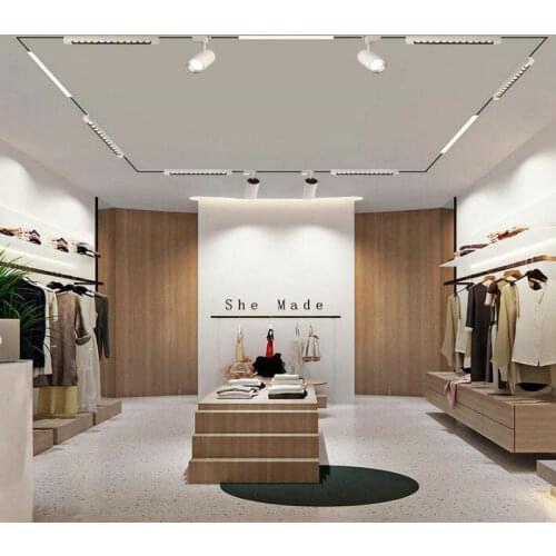 Indoor Lighting 20W 30W 60W LED Track Light Rail Spotlight Ceiling Lamp Floodlight for Clothing Shoes Shop Stores Aluminum