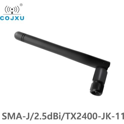 2.4GHz 2.5dBi Gain SMA-J Interface 50 Ohm Impedance Less Than 1.5 SWR COJXU TX2400-JK-11 High-quality Omnidirectional Antenna
