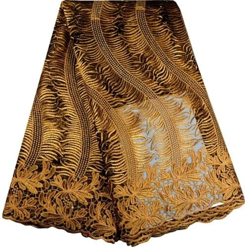 High Quality African Cord French Lace Embroidered African Wedding Lace Fabric With Stones 2017 Latest Tulle Laces For Party